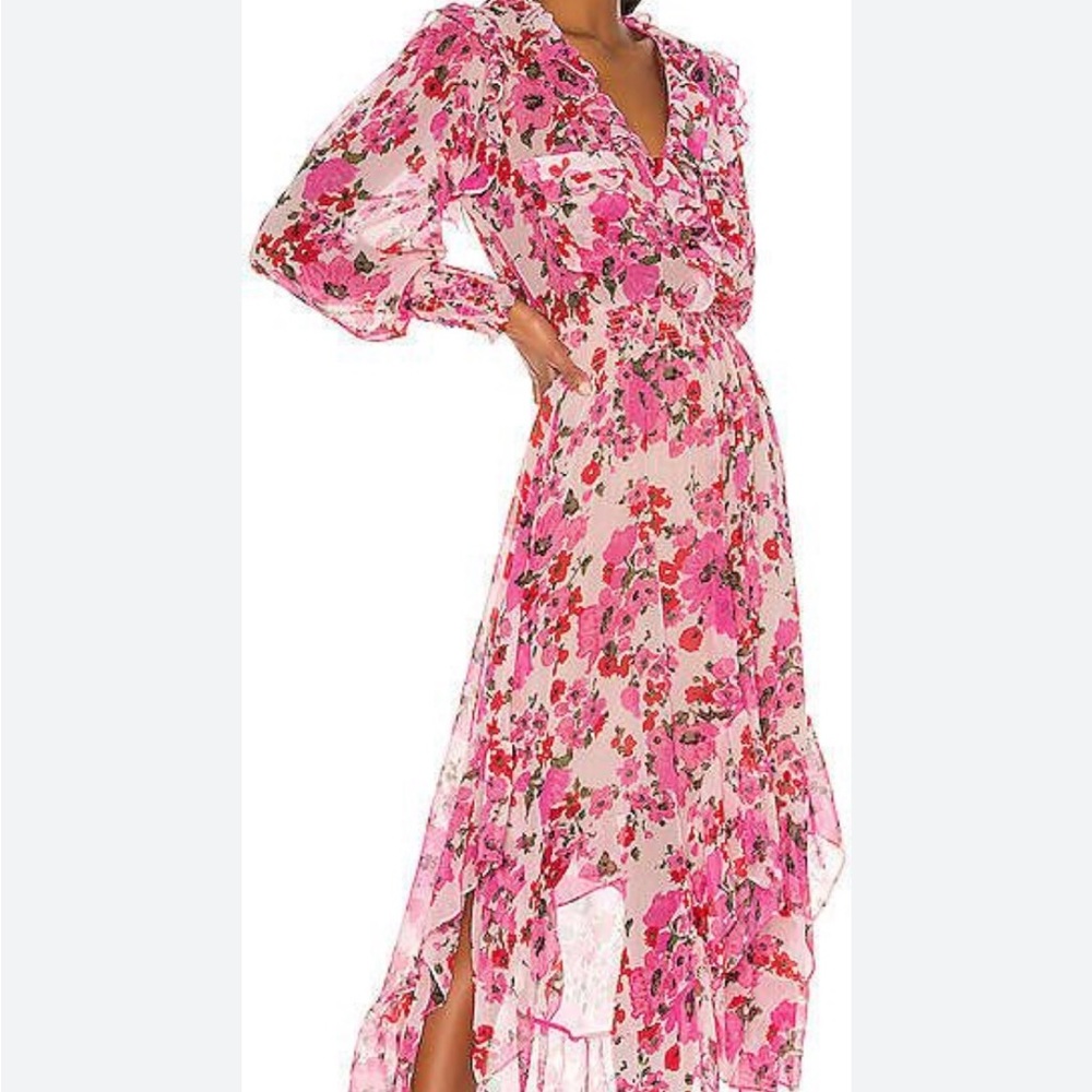 MISA Samantha Dress in Pink Floral